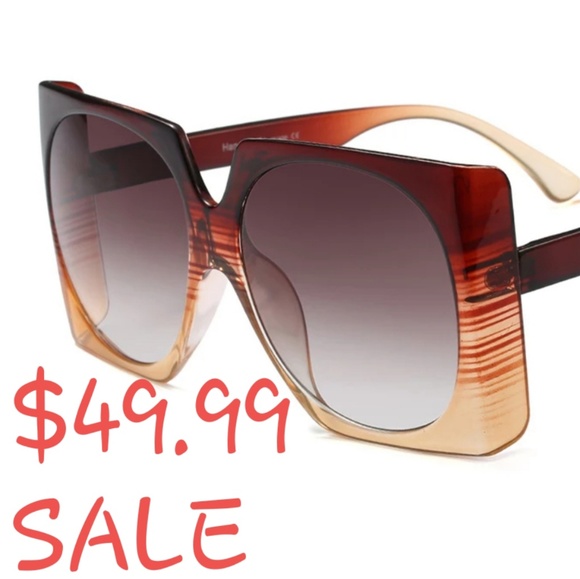 Oversized Sq fram/round lens Stunner Shades - Picture 4 of 5